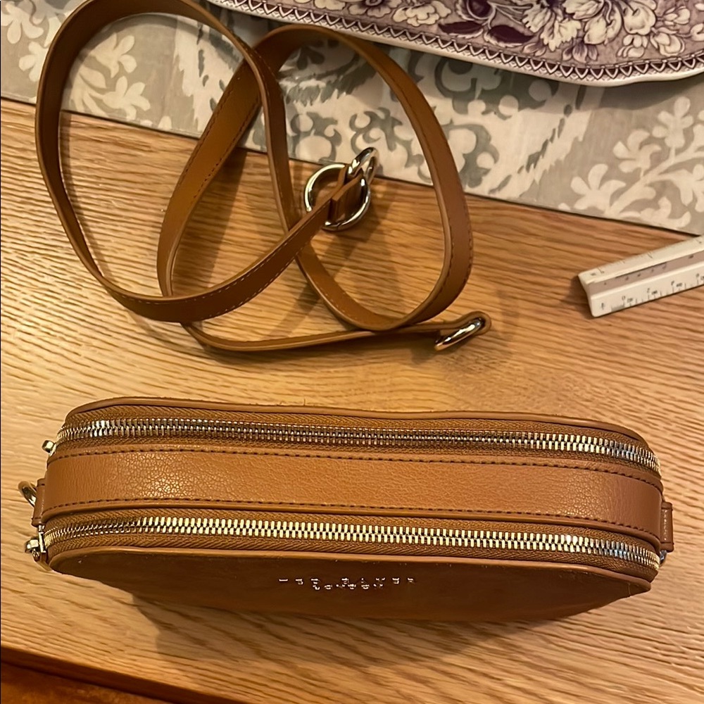 Ted Baker Brown Suede Crossbody Bag - Picture 4 of 4